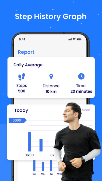 Steps Counter: Goal Pedometer - عکس برنامه موبایلی اندروید