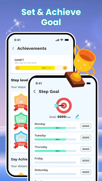 Pedometer App: Step Counter - عکس برنامه موبایلی اندروید