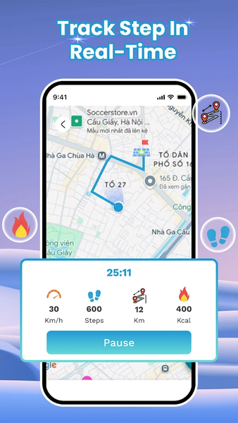 Pedometer App: Step Counter - عکس برنامه موبایلی اندروید