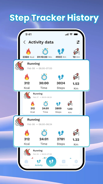 Pedometer App: Step Counter - عکس برنامه موبایلی اندروید