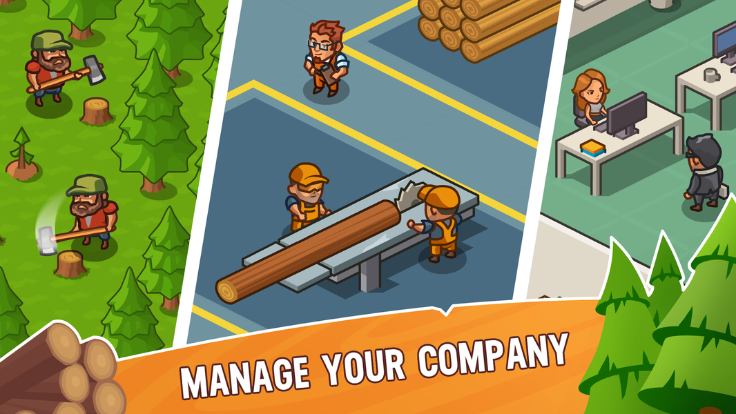 Lumber Inc Tycoon - عکس بازی موبایلی اندروید