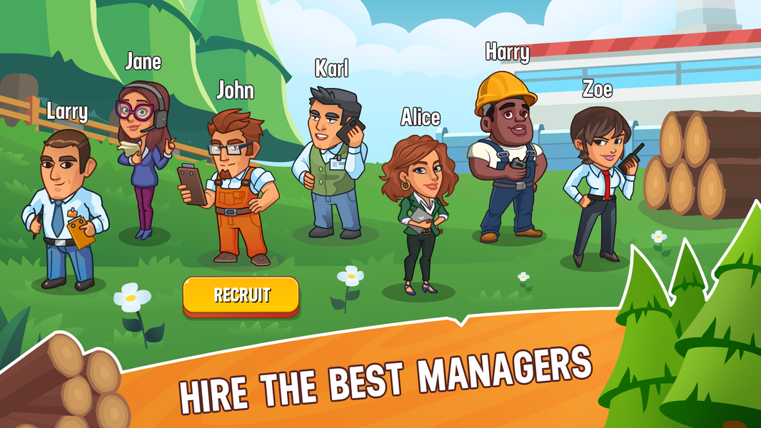 Lumber Inc Tycoon - عکس بازی موبایلی اندروید