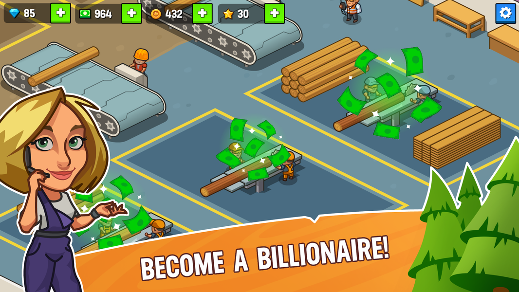 Lumber Inc Tycoon - عکس بازی موبایلی اندروید