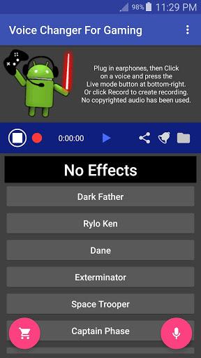 Voice Changer Mic for Gaming - PS4 XBox PC - Image screenshot of android app