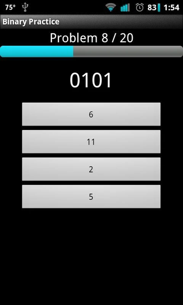 Binary Practice - Gameplay image of android game