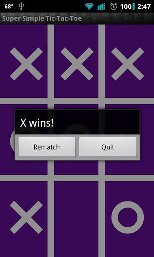 Super Simple Tic-Tac-Toe - Gameplay image of android game