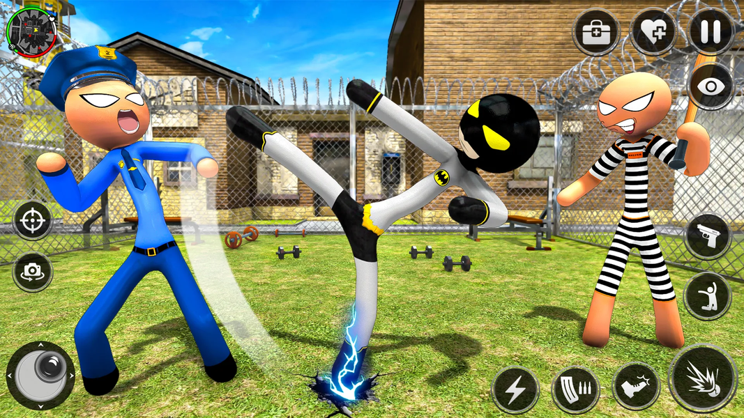 Spider Stick Hero Prison Break - Gameplay image of android game