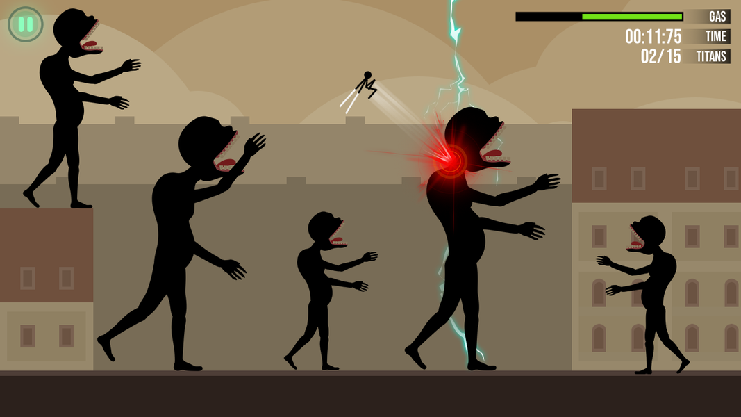 Stick on Titan - Gameplay image of android game
