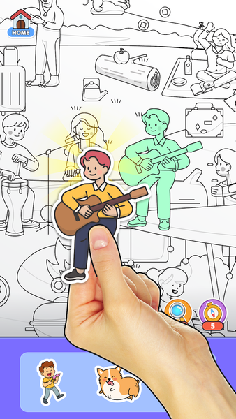 Sticker Art Book Puzzle - Gameplay image of android game