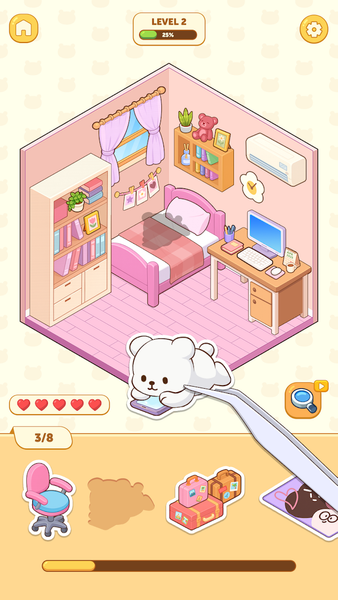 Dreamy Sticker: Room Decor - Gameplay image of android game