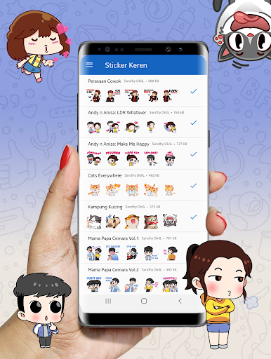 Kumpulan Sticker Keren WAStickerApps - Image screenshot of android app