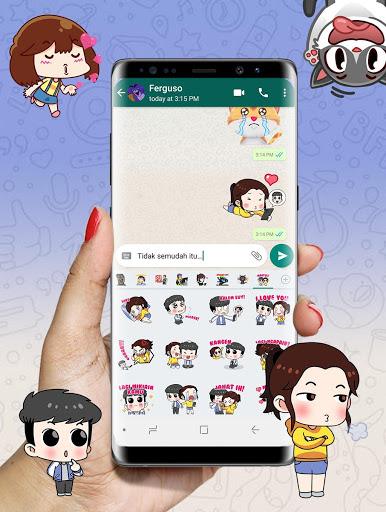 Kumpulan Sticker Keren WAStickerApps - Image screenshot of android app
