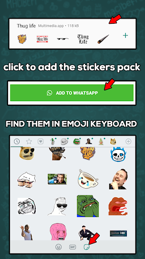 Meme Stickers for WhatsApp - WASticker - عکس برنامه موبایلی اندروید