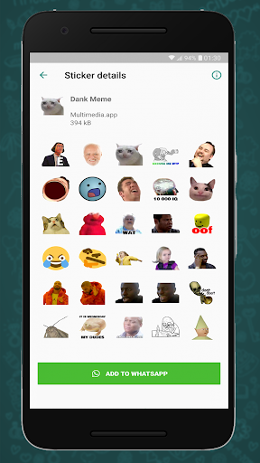 Meme Stickers for WhatsApp - WASticker - عکس برنامه موبایلی اندروید