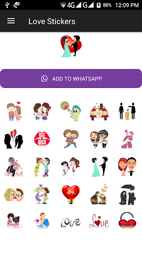 WAStickerApps - Love Stickers Pack For Whatsapp - Image screenshot of android app