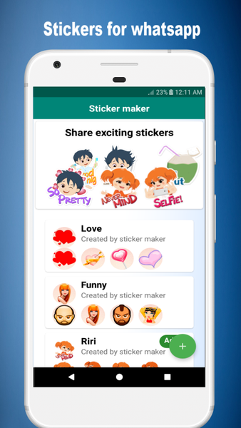 Sticker maker - Stickers for w - عکس برنامه موبایلی اندروید