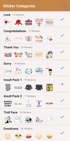 Stickers for all Occasions - عکس برنامه موبایلی اندروید