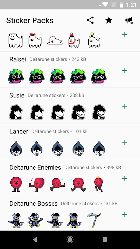 UNDERTALE and DELTARUNE stickers for WhatsApp - Image screenshot of android app