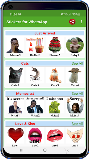 New Stickers For Whatsapp - WAStickerApps - Image screenshot of android app