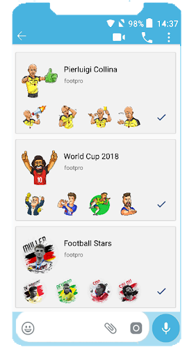 Football Players Stickers For Whatssapp - Image screenshot of android app