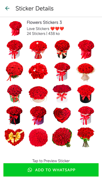 Flowers Stickers for WASticker - عکس برنامه موبایلی اندروید