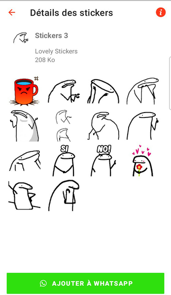 Flork Stickers for WASticker - Image screenshot of android app
