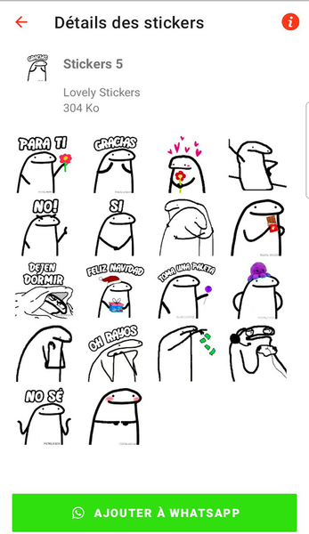 Flork Stickers for WASticker - Image screenshot of android app