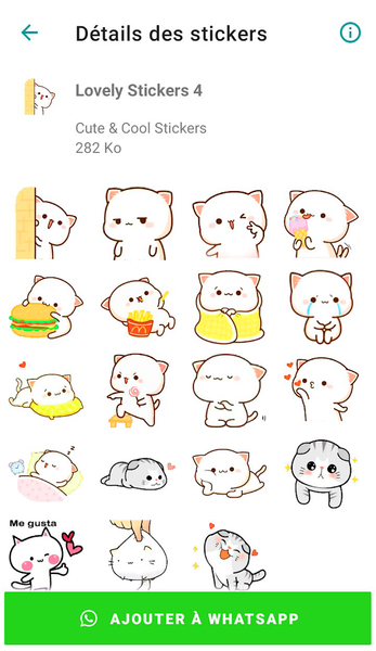 Mochi Cat Stickers - WASticker - Image screenshot of android app