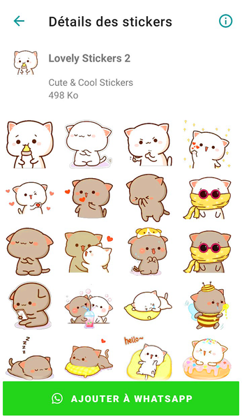 Mochi Cat Stickers - WASticker - Image screenshot of android app