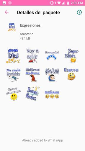 Pegatinas de amor para Whatsap - Image screenshot of android app