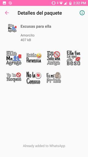 Pegatinas de amor para Whatsap - Image screenshot of android app