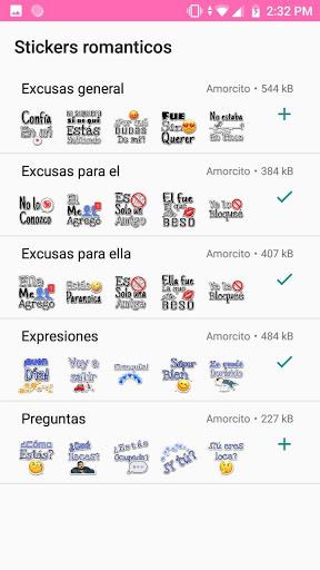 Pegatinas de amor para Whatsap - Image screenshot of android app