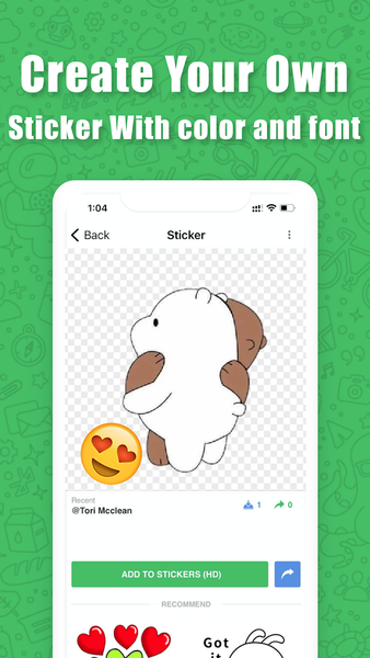 TextSticker ۲۰۲۵ WAStickerApps - عکس برنامه موبایلی اندروید