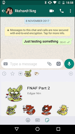 WAStickers - Fnaf Stickers - Image screenshot of android app