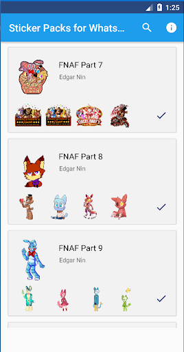 WAStickers - Fnaf Stickers - Image screenshot of android app