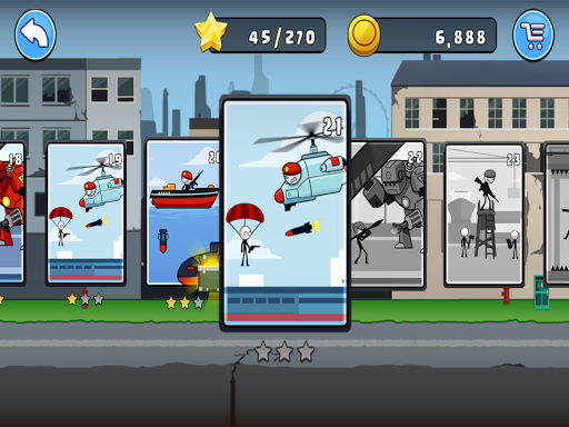 Stickman Soldier Backflip PRO - Gameplay image of android game