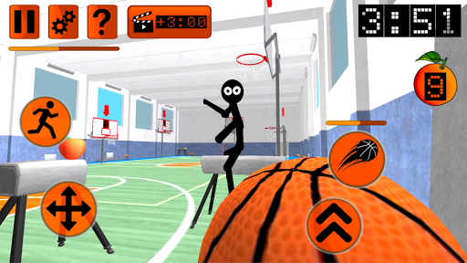 Stickman Neighbor. Basketball Basics Teacher ۳D - عکس بازی موبایلی اندروید