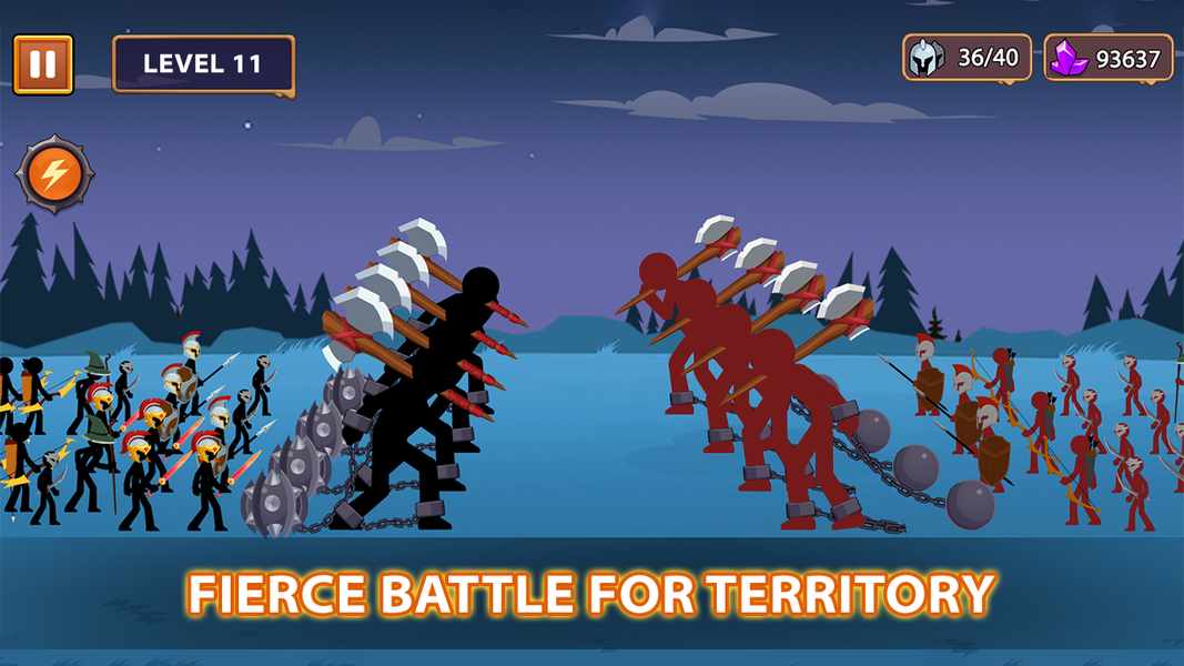 Stickman Arena - Gameplay image of android game