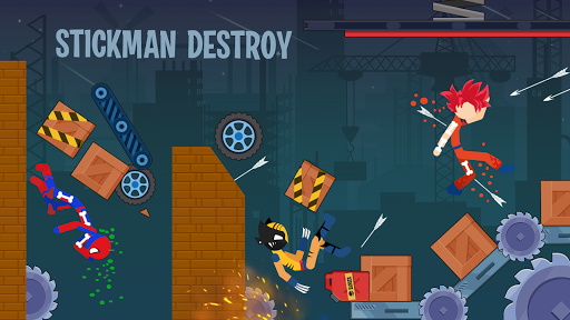 Stickman Destroy - Gameplay image of android game