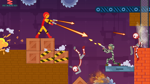 Stickman Destroy - Gameplay image of android game