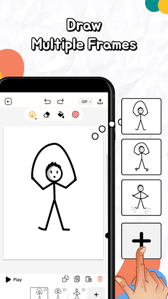 Animaker, stickman animation - Image screenshot of android app