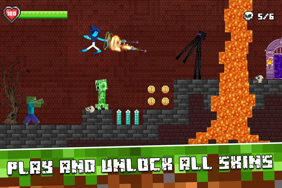 Stick vs Craft: Warrior Fight - عکس بازی موبایلی اندروید