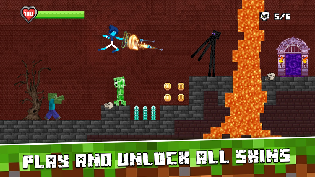 Stick vs Craft: Warrior Fight - عکس بازی موبایلی اندروید