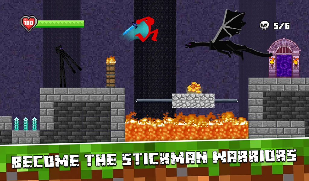 Stick vs Craft: Warrior Fight - عکس بازی موبایلی اندروید