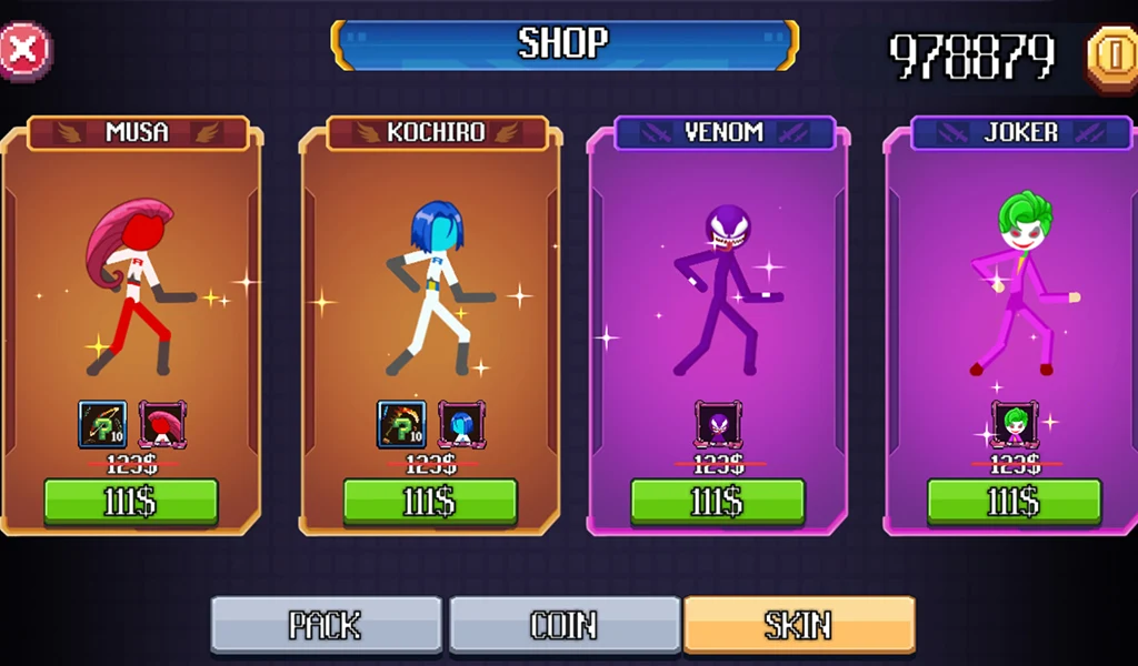 Stick vs Craft: Warrior Fight - عکس بازی موبایلی اندروید