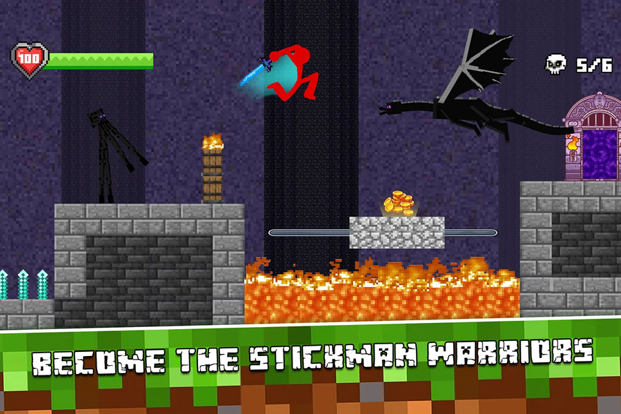Stick vs Craft: Warrior Fight - عکس بازی موبایلی اندروید