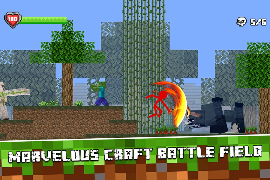 Stick vs Craft: Warrior Fight - عکس بازی موبایلی اندروید