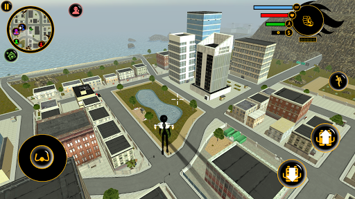 Real Stickman Miami Mafia Crime : Fight To Survive - Gameplay image of android game