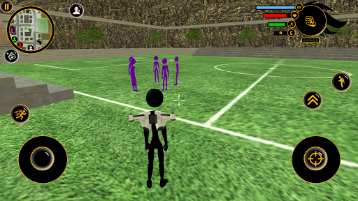 Real Stickman Miami Mafia Crime : Fight To Survive - Gameplay image of android game