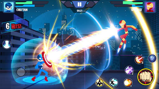 Stickman Heroes Fight - Super Stick Warriors - Gameplay image of android game